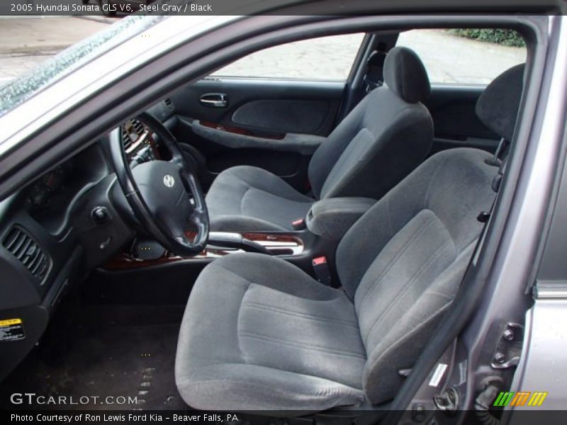 Steel Gray / Black 2005 Hyundai Sonata GLS V6