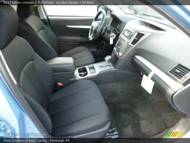 Sky Blue Metallic / Off Black 2012 Subaru Outback 2.5i Premium