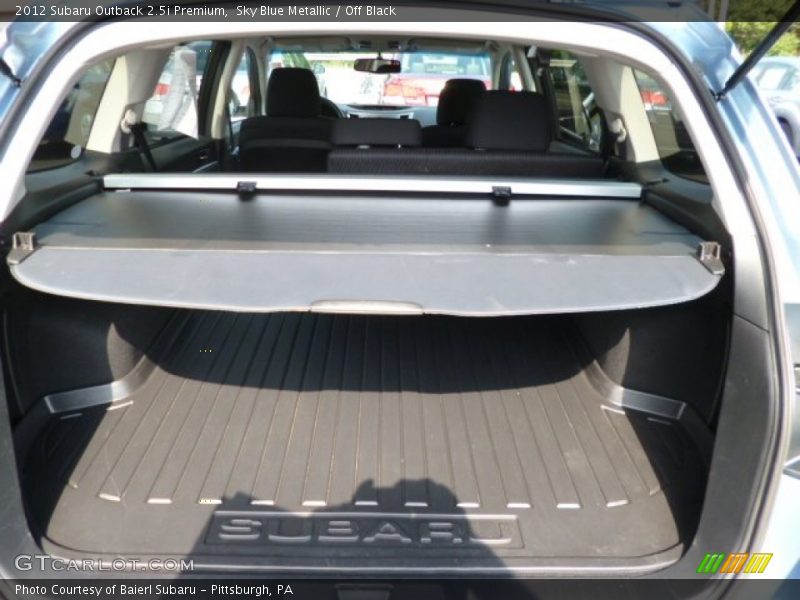 Sky Blue Metallic / Off Black 2012 Subaru Outback 2.5i Premium