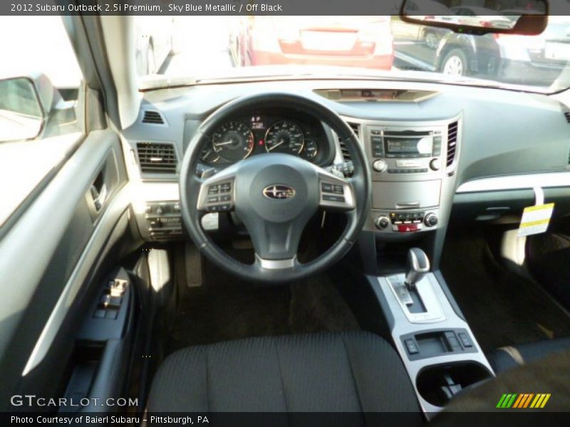 Sky Blue Metallic / Off Black 2012 Subaru Outback 2.5i Premium