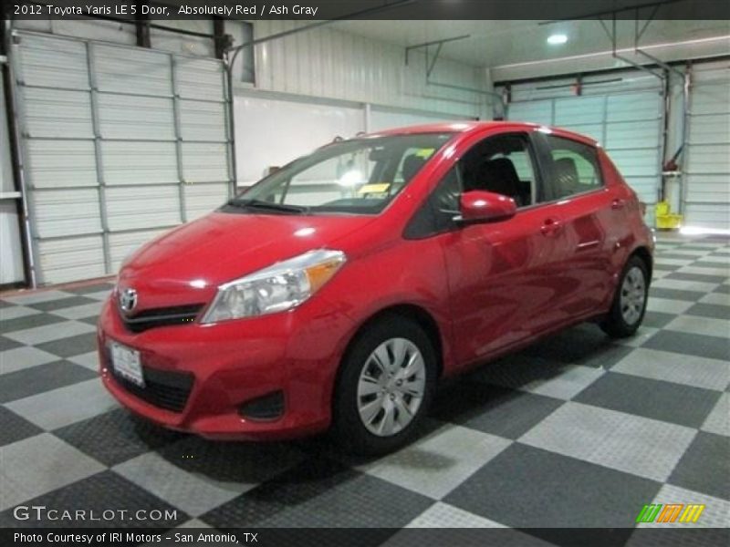 Absolutely Red / Ash Gray 2012 Toyota Yaris LE 5 Door
