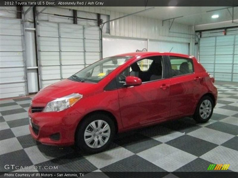 Absolutely Red / Ash Gray 2012 Toyota Yaris LE 5 Door