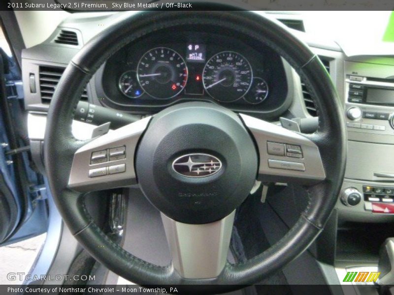 Sky Blue Metallic / Off-Black 2011 Subaru Legacy 2.5i Premium