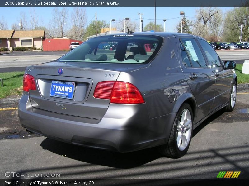 Steel Gray Metallic / Granite Gray 2006 Saab 9-5 2.3T Sedan