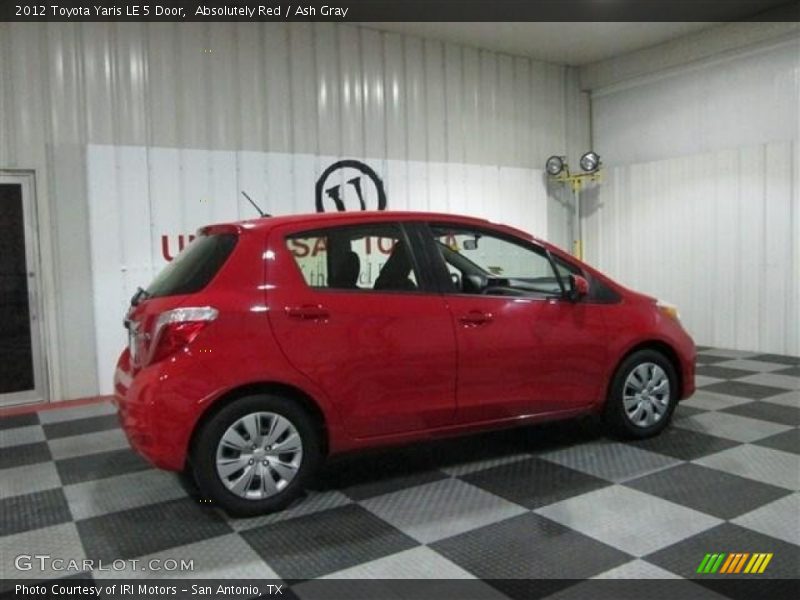 Absolutely Red / Ash Gray 2012 Toyota Yaris LE 5 Door