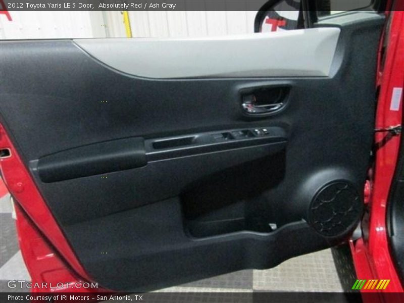 Absolutely Red / Ash Gray 2012 Toyota Yaris LE 5 Door
