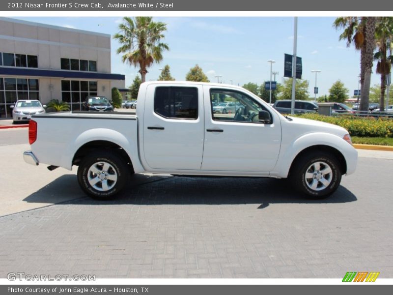 Avalanche White / Steel 2012 Nissan Frontier S Crew Cab