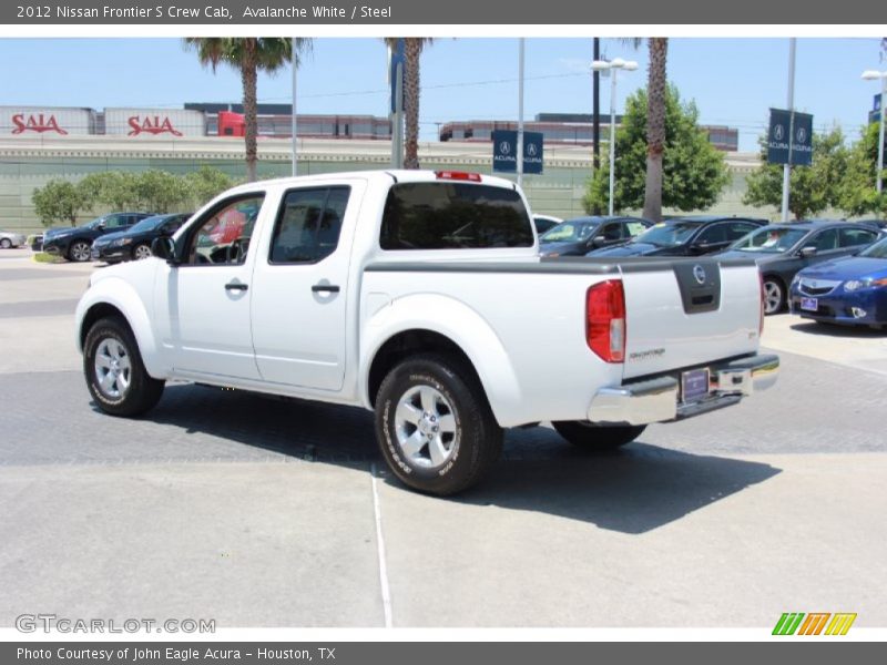 Avalanche White / Steel 2012 Nissan Frontier S Crew Cab