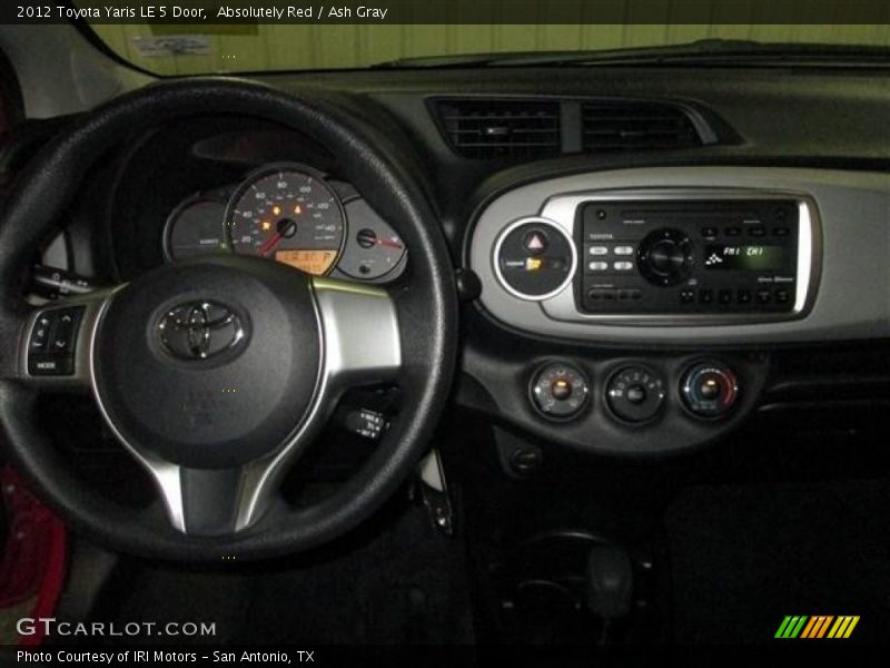 Absolutely Red / Ash Gray 2012 Toyota Yaris LE 5 Door