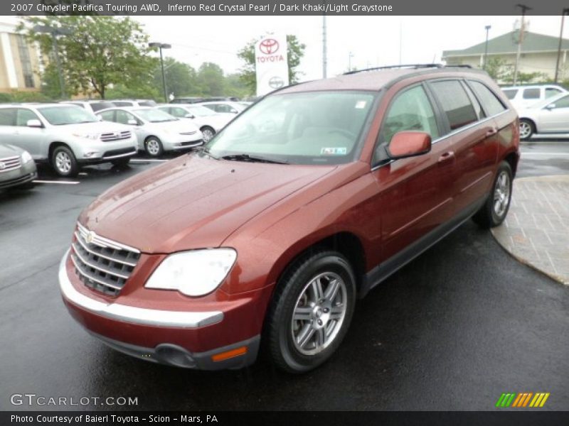 Inferno Red Crystal Pearl / Dark Khaki/Light Graystone 2007 Chrysler Pacifica Touring AWD