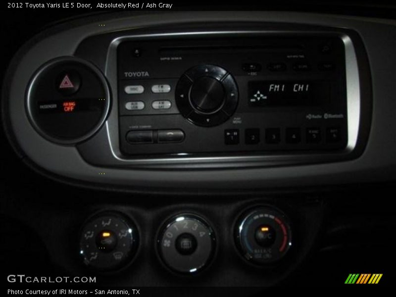Absolutely Red / Ash Gray 2012 Toyota Yaris LE 5 Door