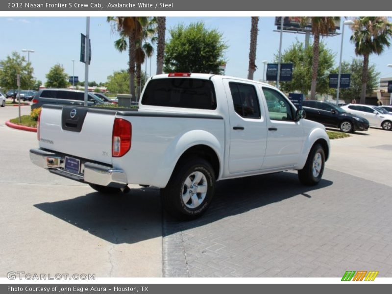 Avalanche White / Steel 2012 Nissan Frontier S Crew Cab