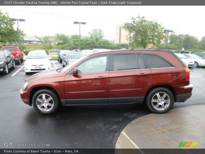 Inferno Red Crystal Pearl / Dark Khaki/Light Graystone 2007 Chrysler Pacifica Touring AWD