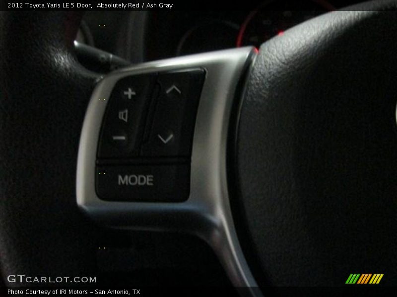 Absolutely Red / Ash Gray 2012 Toyota Yaris LE 5 Door