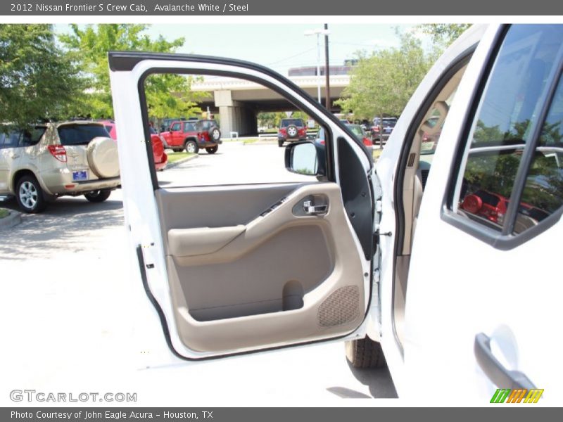 Avalanche White / Steel 2012 Nissan Frontier S Crew Cab