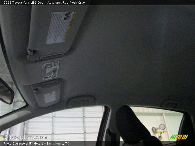 Absolutely Red / Ash Gray 2012 Toyota Yaris LE 5 Door