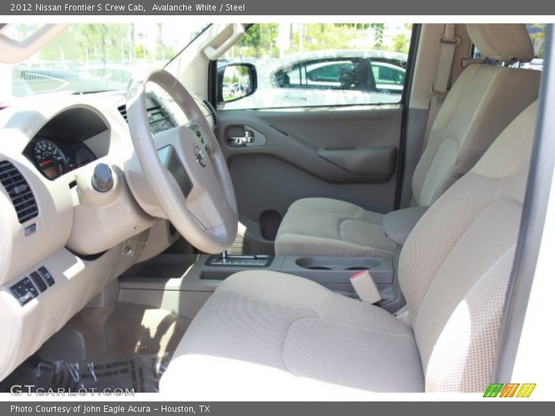 Avalanche White / Steel 2012 Nissan Frontier S Crew Cab