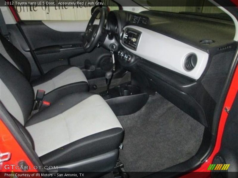 Absolutely Red / Ash Gray 2012 Toyota Yaris LE 5 Door