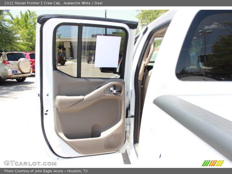 Avalanche White / Steel 2012 Nissan Frontier S Crew Cab