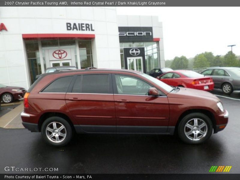 Inferno Red Crystal Pearl / Dark Khaki/Light Graystone 2007 Chrysler Pacifica Touring AWD