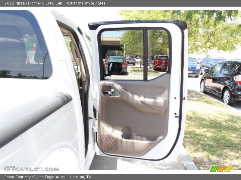Avalanche White / Steel 2012 Nissan Frontier S Crew Cab