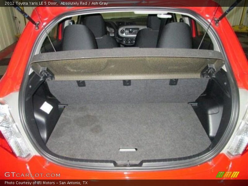 Absolutely Red / Ash Gray 2012 Toyota Yaris LE 5 Door