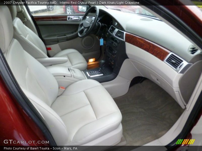Inferno Red Crystal Pearl / Dark Khaki/Light Graystone 2007 Chrysler Pacifica Touring AWD