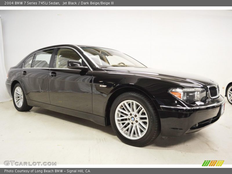 Jet Black / Dark Beige/Beige III 2004 BMW 7 Series 745Li Sedan