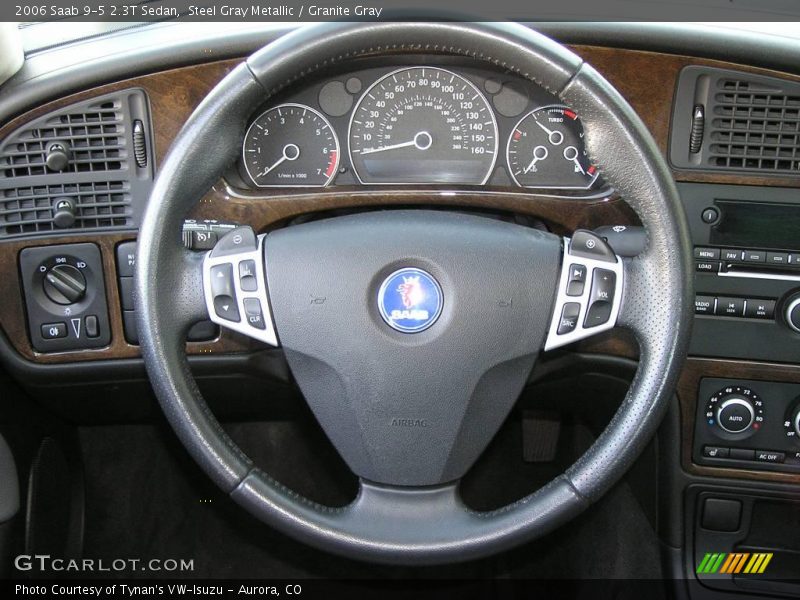 Steel Gray Metallic / Granite Gray 2006 Saab 9-5 2.3T Sedan
