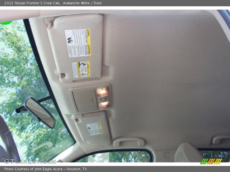 Avalanche White / Steel 2012 Nissan Frontier S Crew Cab