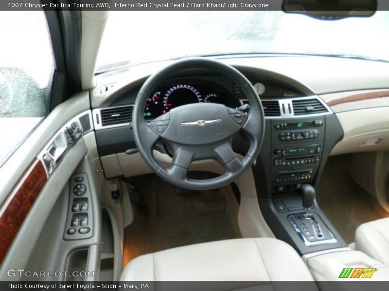 Inferno Red Crystal Pearl / Dark Khaki/Light Graystone 2007 Chrysler Pacifica Touring AWD