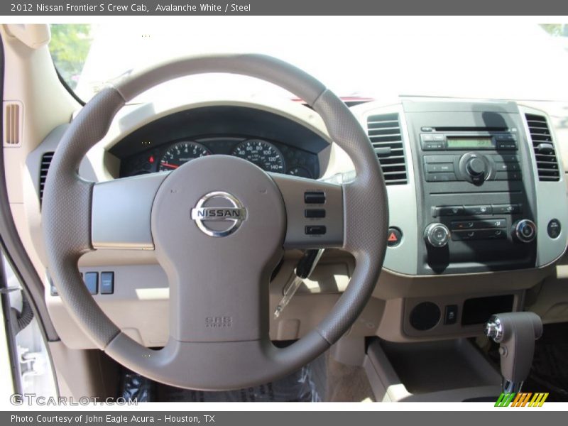Avalanche White / Steel 2012 Nissan Frontier S Crew Cab