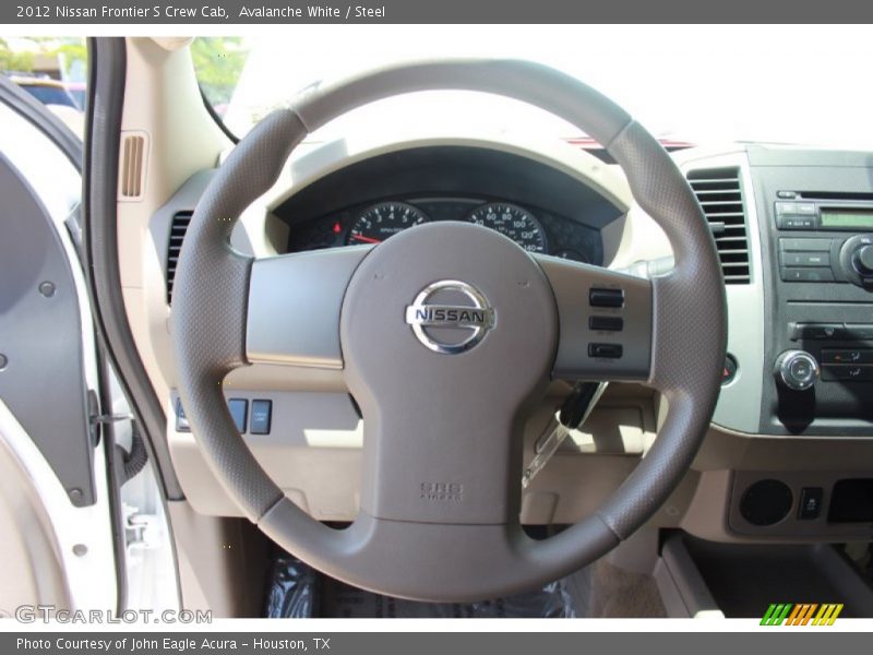 Avalanche White / Steel 2012 Nissan Frontier S Crew Cab