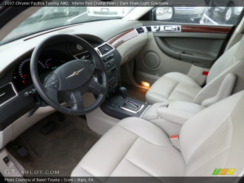 Inferno Red Crystal Pearl / Dark Khaki/Light Graystone 2007 Chrysler Pacifica Touring AWD