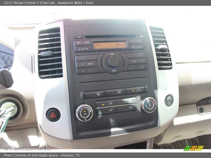 Avalanche White / Steel 2012 Nissan Frontier S Crew Cab