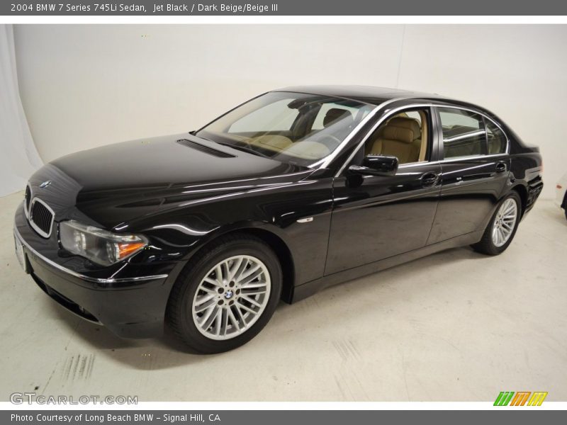Jet Black / Dark Beige/Beige III 2004 BMW 7 Series 745Li Sedan