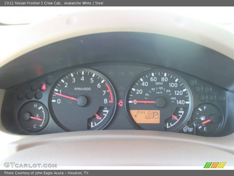 Avalanche White / Steel 2012 Nissan Frontier S Crew Cab