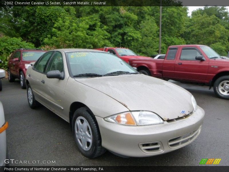 Sandrift Metallic / Neutral 2002 Chevrolet Cavalier LS Sedan