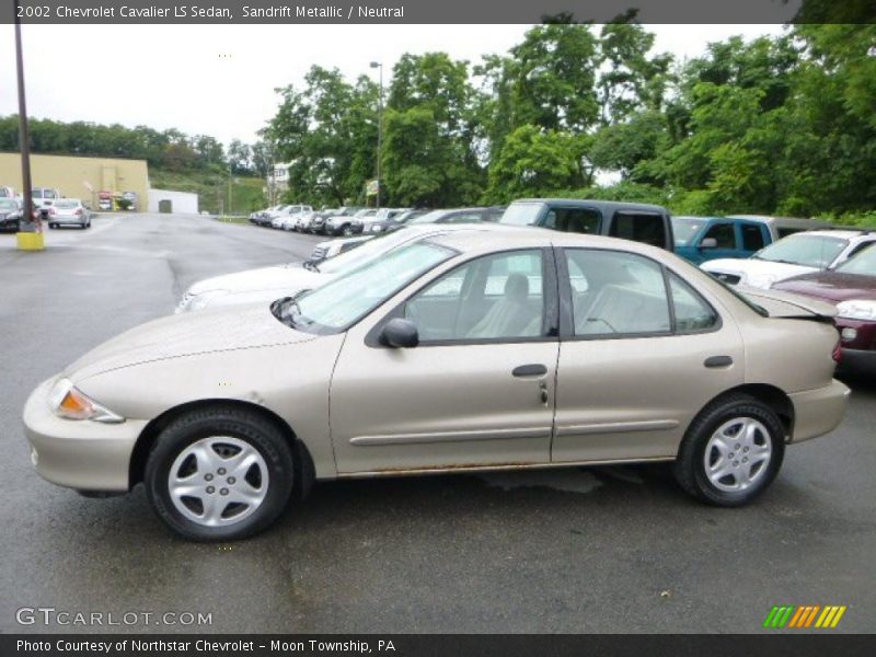 Sandrift Metallic / Neutral 2002 Chevrolet Cavalier LS Sedan