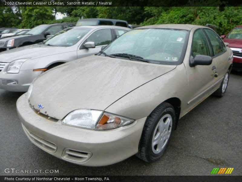 Sandrift Metallic / Neutral 2002 Chevrolet Cavalier LS Sedan