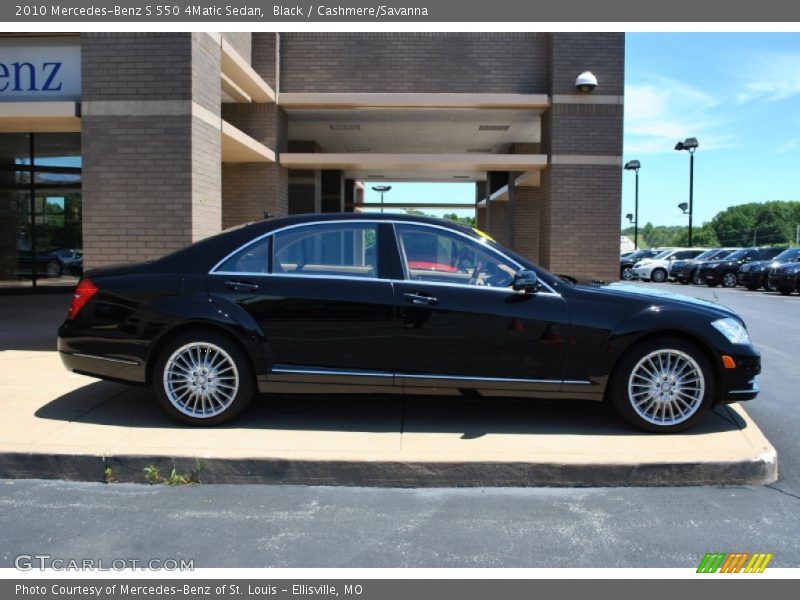 Black / Cashmere/Savanna 2010 Mercedes-Benz S 550 4Matic Sedan
