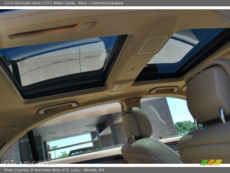 Black / Cashmere/Savanna 2010 Mercedes-Benz S 550 4Matic Sedan