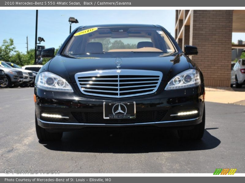 Black / Cashmere/Savanna 2010 Mercedes-Benz S 550 4Matic Sedan