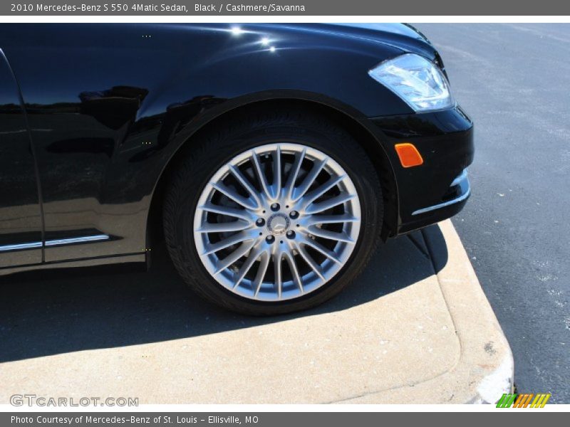 Black / Cashmere/Savanna 2010 Mercedes-Benz S 550 4Matic Sedan