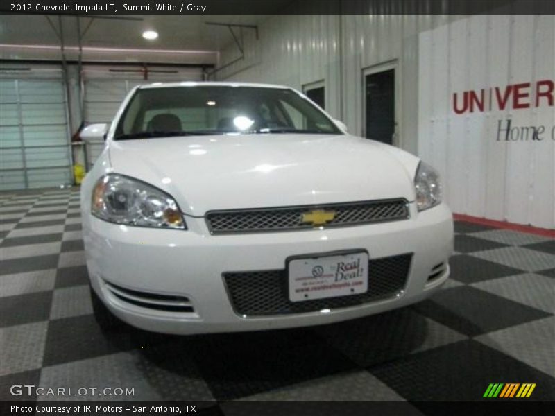 Summit White / Gray 2012 Chevrolet Impala LT