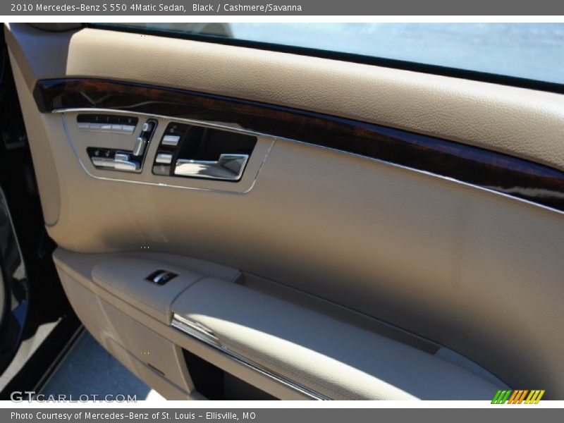 Black / Cashmere/Savanna 2010 Mercedes-Benz S 550 4Matic Sedan