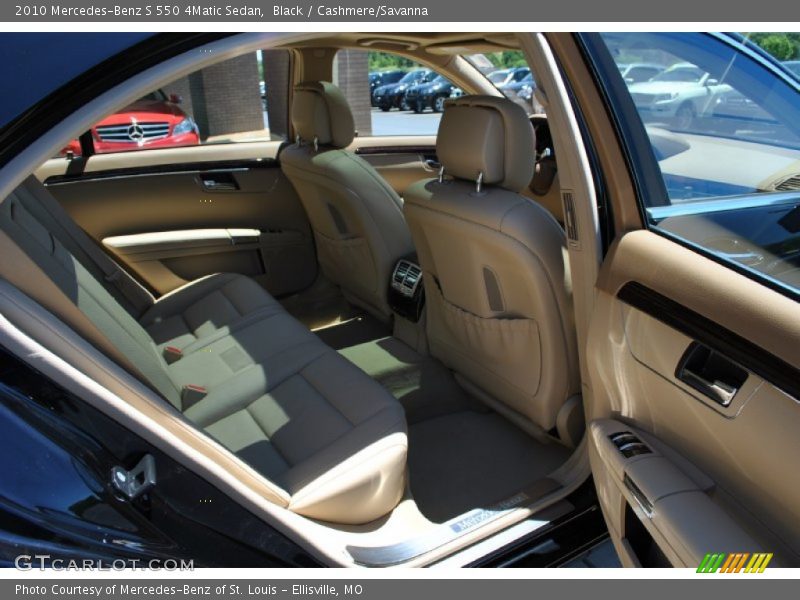 Black / Cashmere/Savanna 2010 Mercedes-Benz S 550 4Matic Sedan