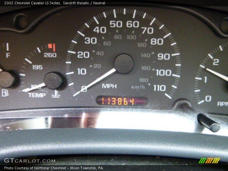 Sandrift Metallic / Neutral 2002 Chevrolet Cavalier LS Sedan