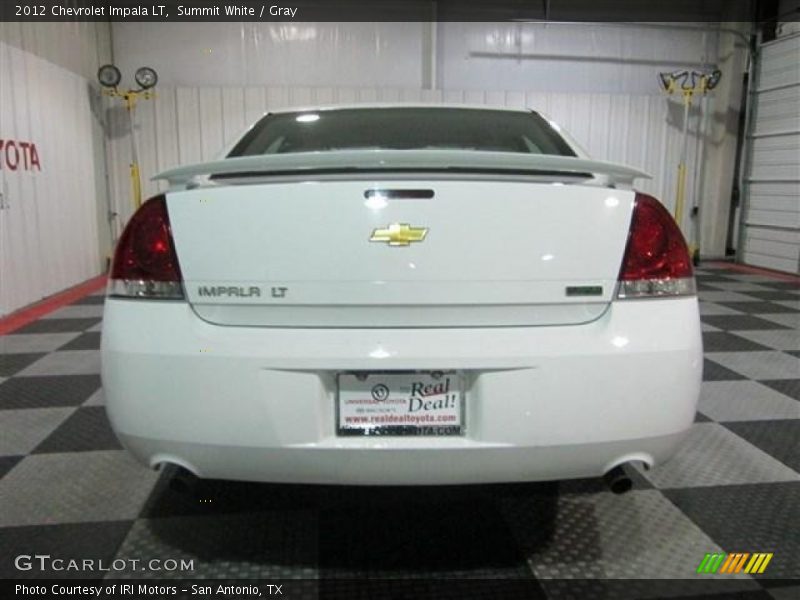 Summit White / Gray 2012 Chevrolet Impala LT