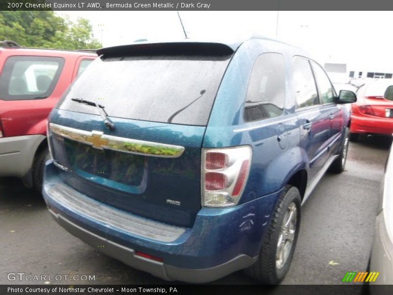 Bermuda Green Metallic / Dark Gray 2007 Chevrolet Equinox LT AWD